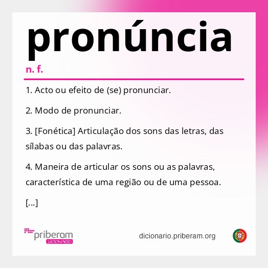 Significado de pronúncia