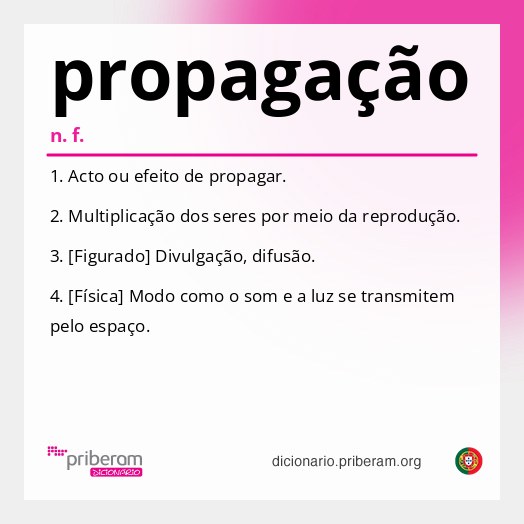 Significado de propagação