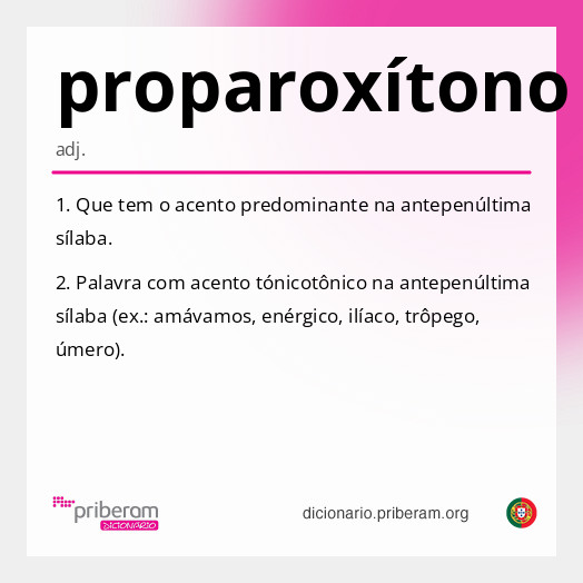 Significado de proparoxítono