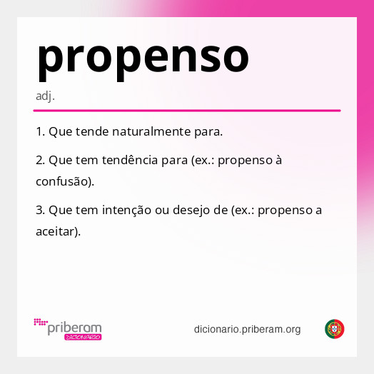 Significado de propenso