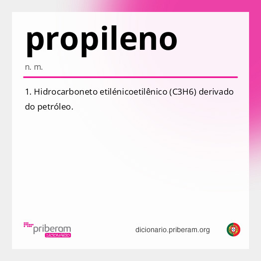 Significado de propileno