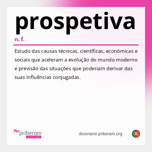 Significado de prospetiva
