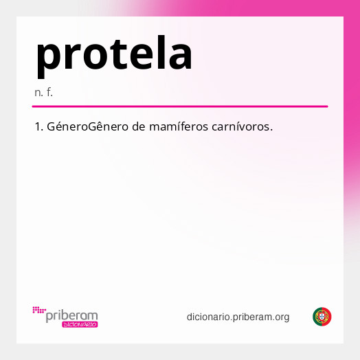 Significado de protela