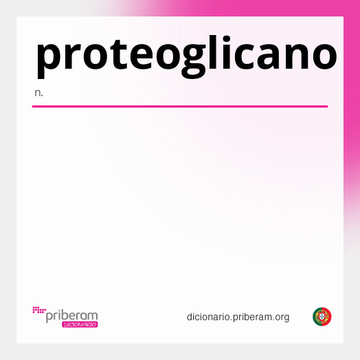 Significado de proteoglicano