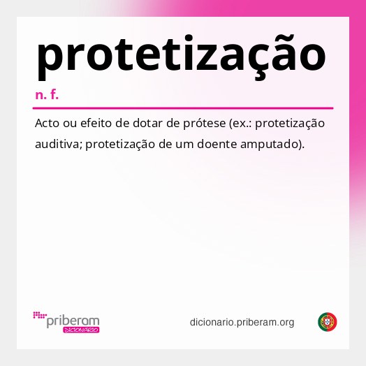 Significado de protetização