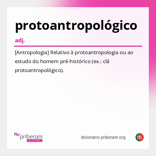 Significado de protoantropológico