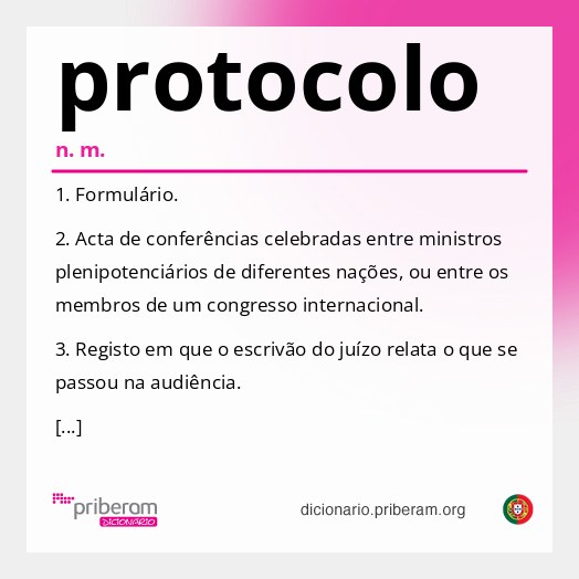 Significado de protocolo
