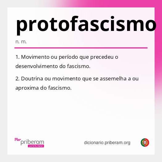 Significado de protofascismo