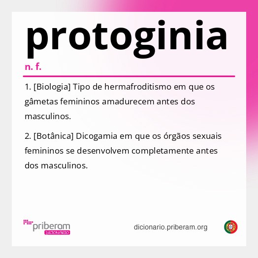 Significado de protoginia