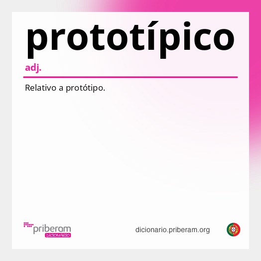 Significado de prototípico