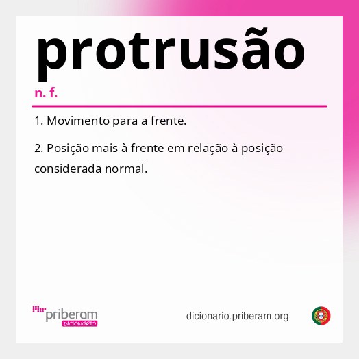 Significado de protrusão