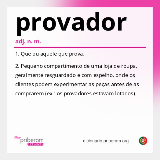 Significado de provador