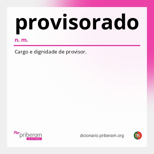 Significado de provisorado
