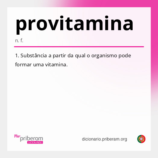 Significado de provitamina