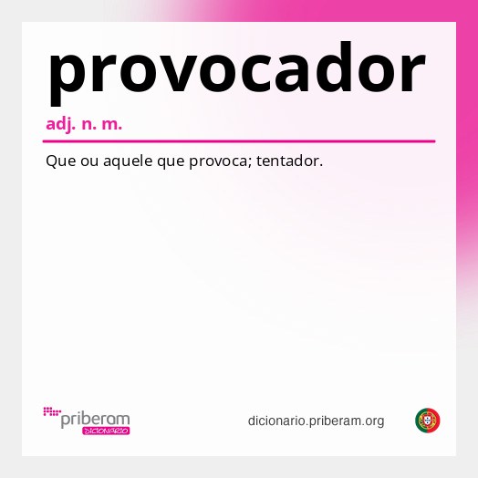 Significado de provocador