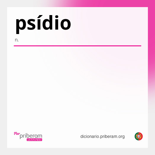 Significado de psídio