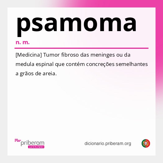 Significado de psamoma