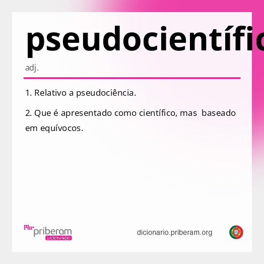 Significado de pseudocientífico