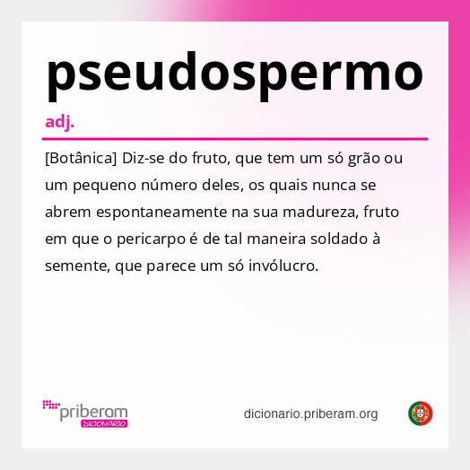 Significado de pseudospermo