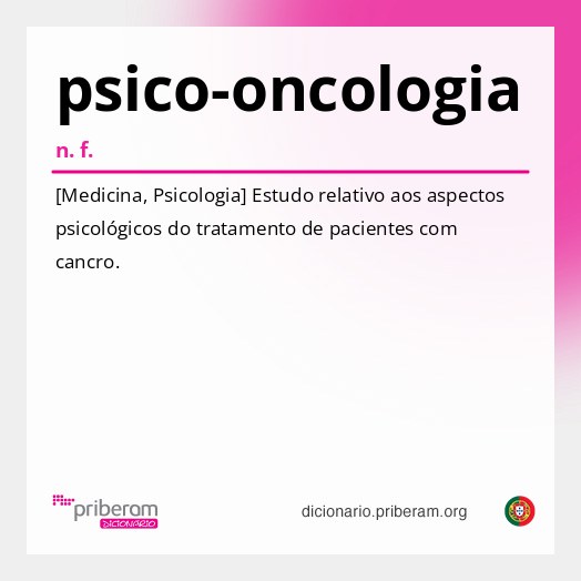 Significado de psico-oncologia