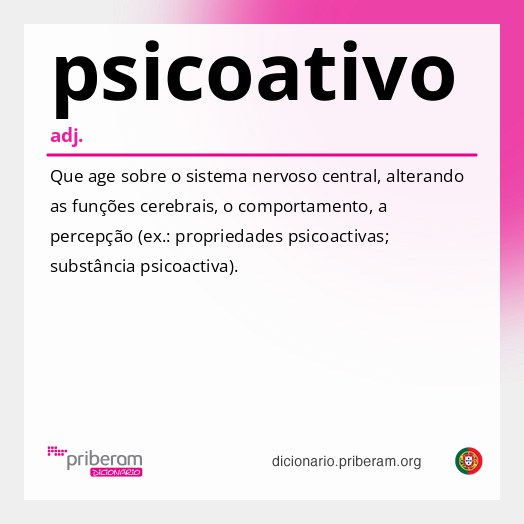 Significado de psicoativo