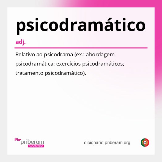 Significado de psicodramático