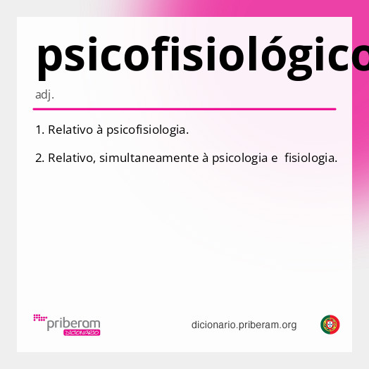 Significado de psicofisiológico
