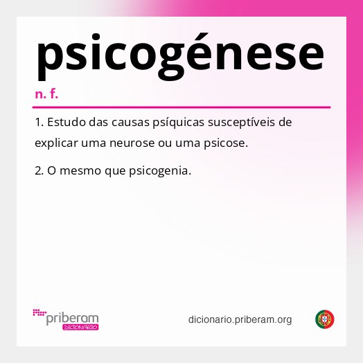 Significado de psicogénese