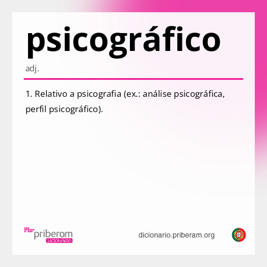 Significado de psicográfico