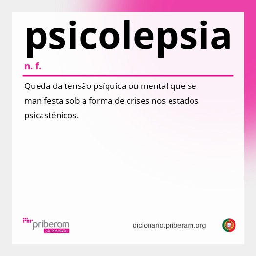 Significado de psicolepsia