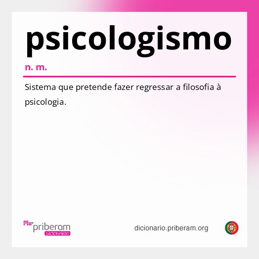 Significado de psicologismo