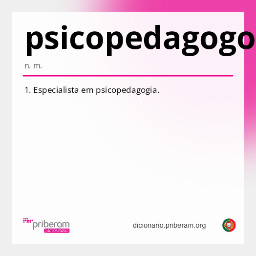 Significado de psicopedagogo