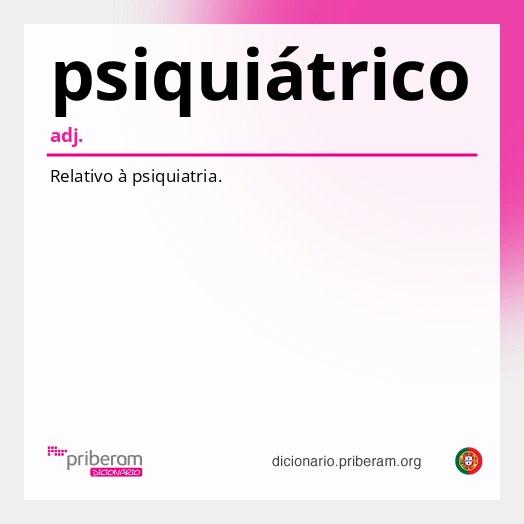 Significado de psiquiátrico