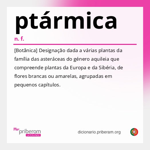 Significado de ptármica