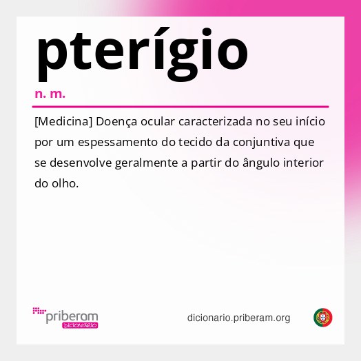 Significado de pterígio