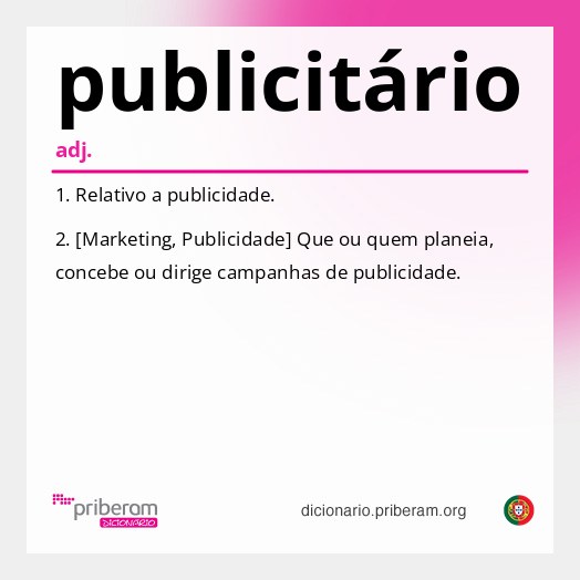 Significado de publicitário