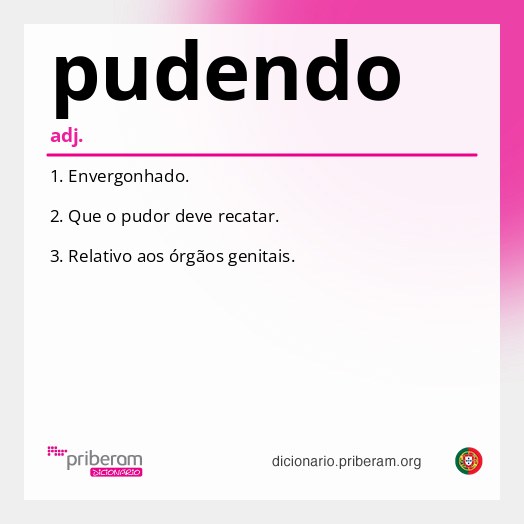 Significado de pudendo