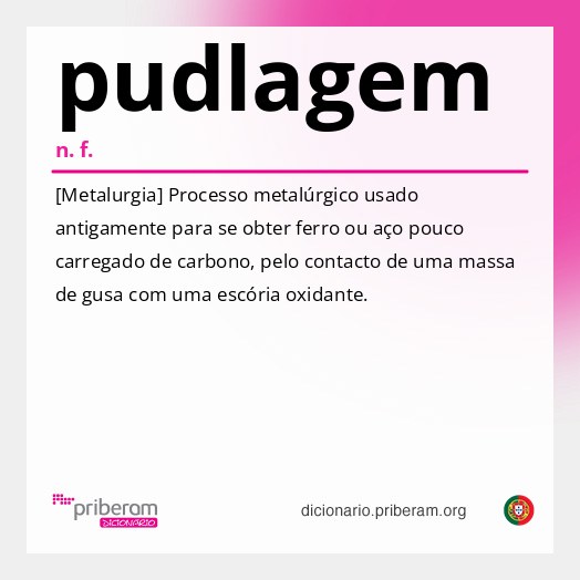 Significado de pudlagem