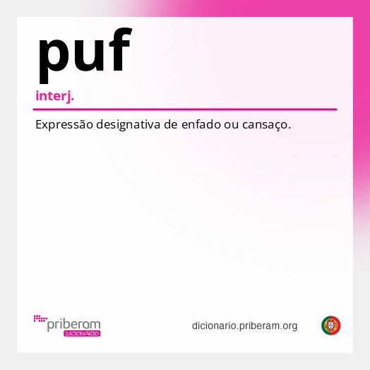Significado de puf