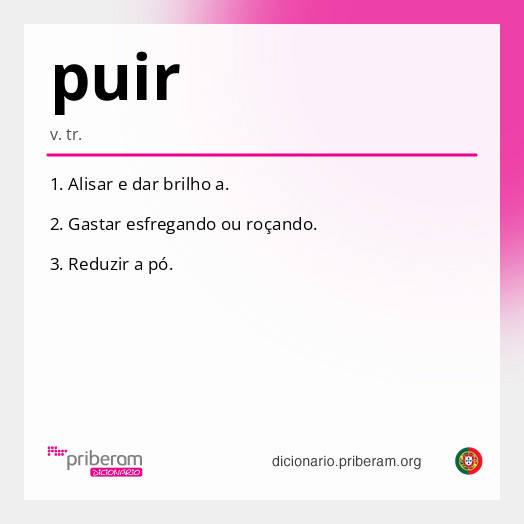 Significado de puir
