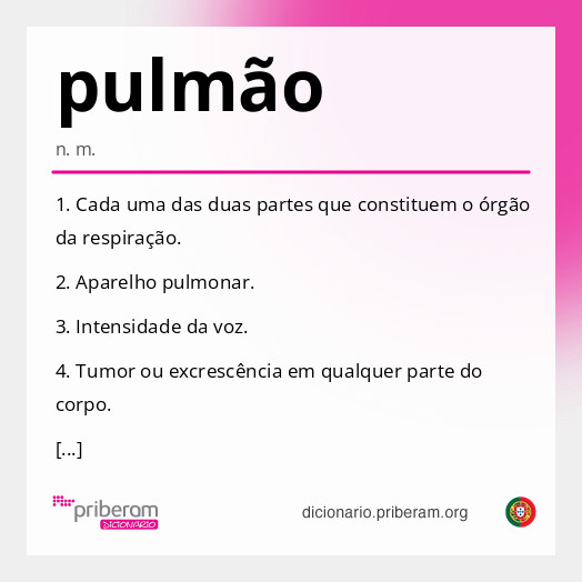Significado de pulmão