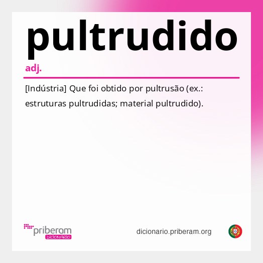 Significado de pultrudido