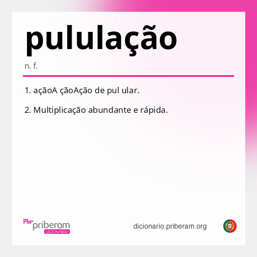 Significado de pululação