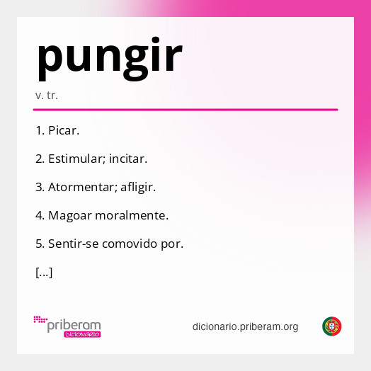 Significado de pungir