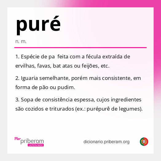Significado de puré
