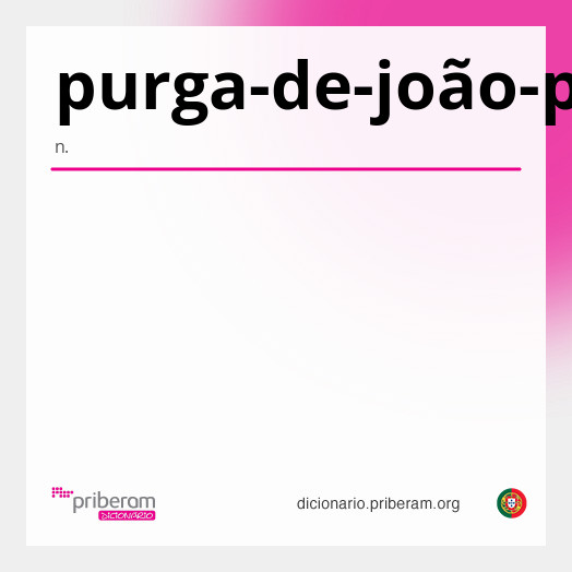 Significado de purga-de-joão-pais