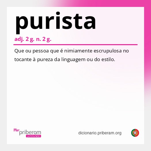Significado de purista