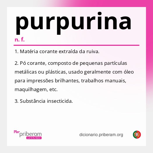 Significado de purpurina