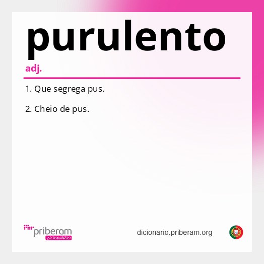 Significado de purulento