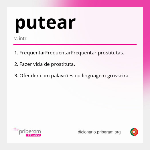 Significado de putear